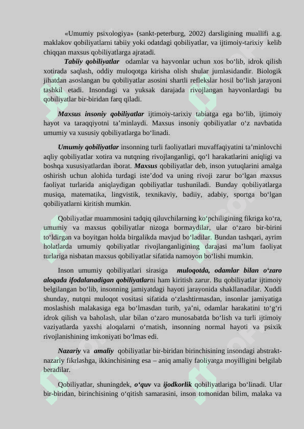 Qobiliyatlar 6
