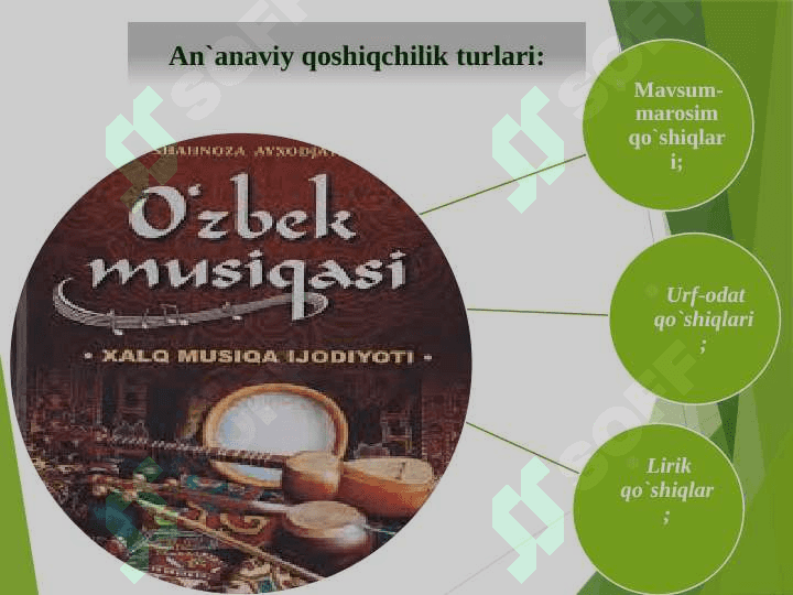 An`anaviy xalq qo`shiqlari (mavsumiy,kasbiy qo`shiqlar) 6