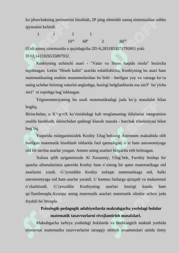 Sharq mutafakkirlarining matematikaga oid qarashlari. 7
