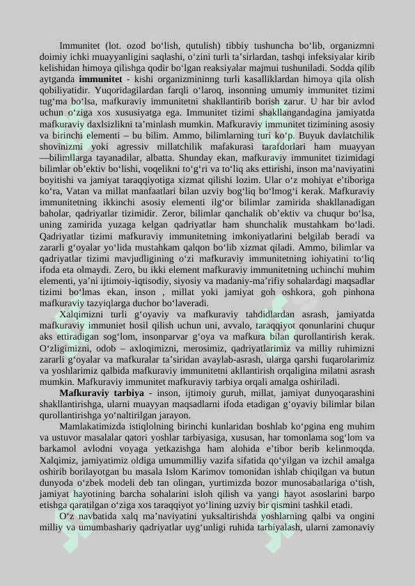 YOSHLARDA MAFKURAVIY IMMUNITETNI MUSTAHKAMLASHDA MILLIY G‘OYANING AHAMIYATI 2
