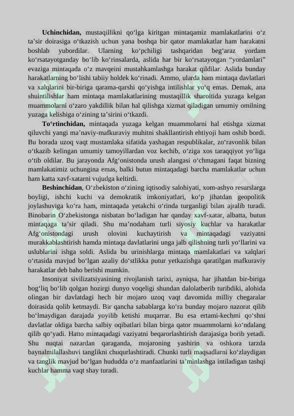 O‘ZBEKISTONDAGI MAFKURAVIY JARAYONLAR VA MILLIY  G‘OYAGA EHTIYOJ 2