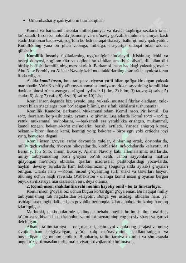 KOMIL INSONNI TARBIYALASHDA MILLIY G‘OYANING O‘RNI. 2