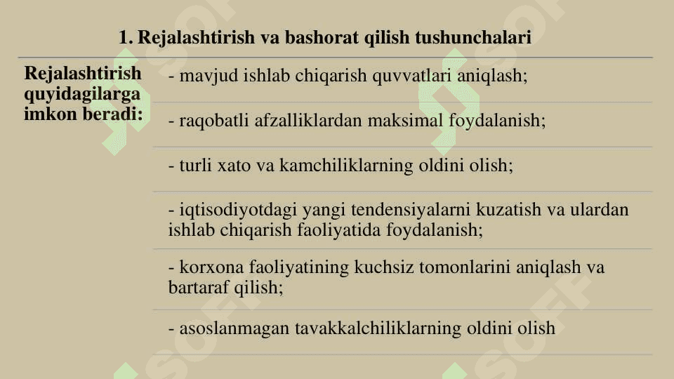 BOZOR IQTISODIYOTI SHAROITIDA  REJALASHTIRISH VA BASHORATLASH 6