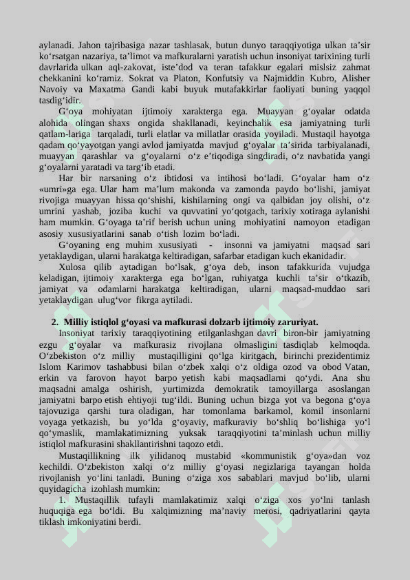 «MILLIY G‘OYA TARIXI VA NAZARIYASI» FANINING OB’EKTI, PREDMETI, MAQSADI VA VAZIFALARI 4