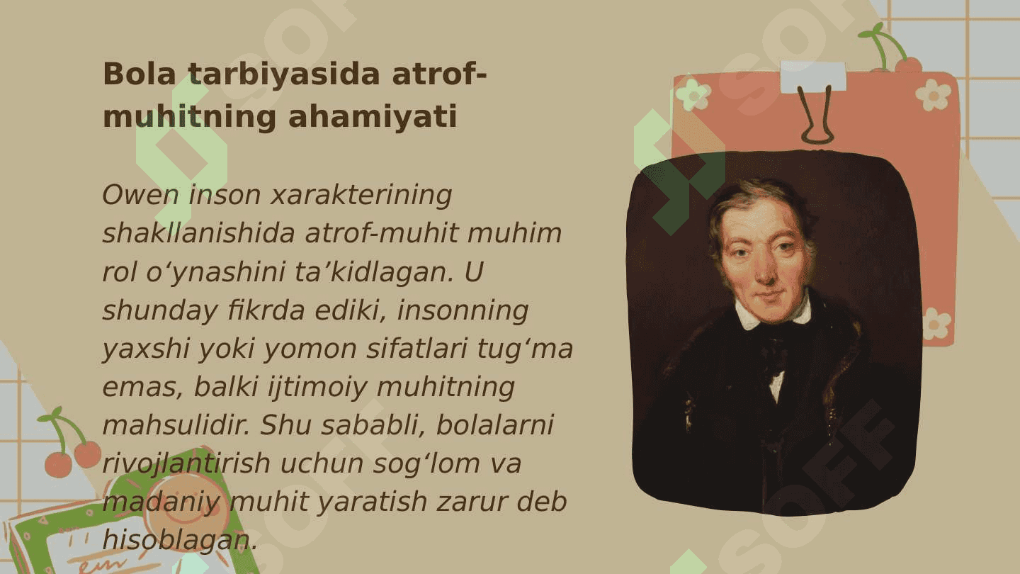 Robert Ouenning ijodiy faoliyatida ta’lim va tarbiyaga oid qarashlar 3