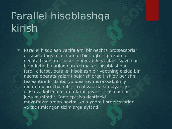 Parallel hisoblash texnologiyalari 3