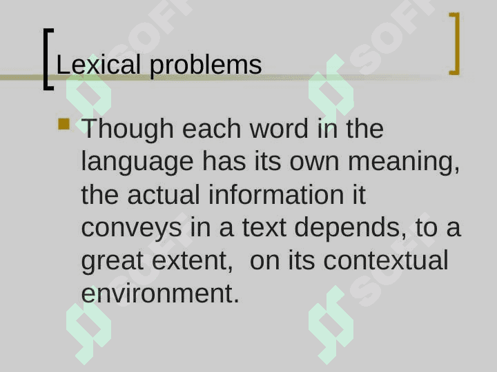 LEXICAL PROBLEMS OF TRANSLATION 3