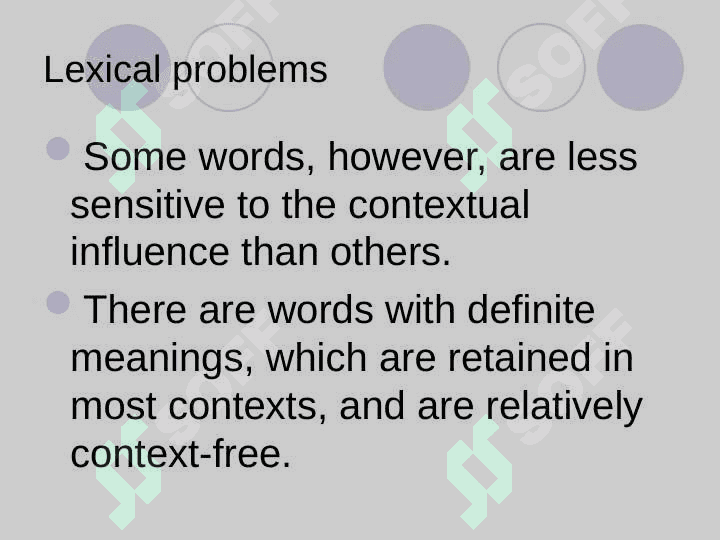 LEXICAL PROBLEMS OF TRANSLATION 4