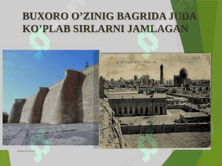 Buxoro madaniy yodgorliklari haqida prezentatsiya 3