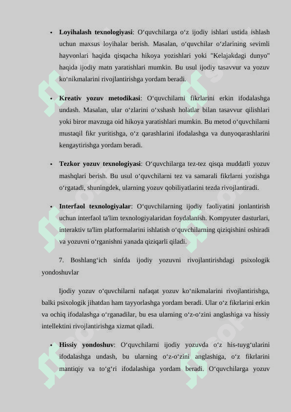 Boshlang‘ich sinf o‘quvchilarida ijodiy yozuv ko‘nikmalarini rivojlantirish 8