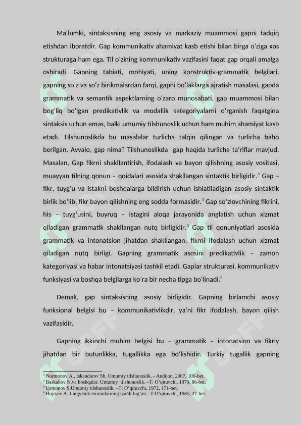Aniqlovchi va uning o’zbek tilida ifodalanishi 7