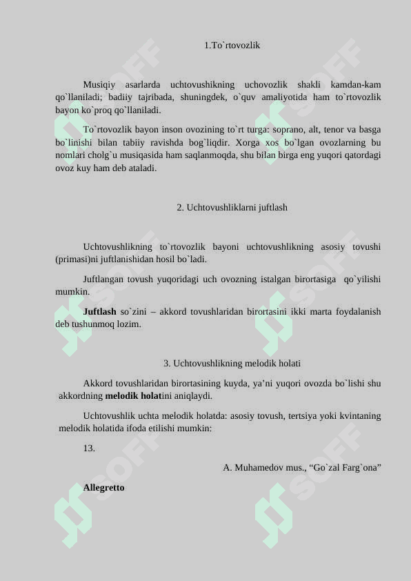 To‘rt оvоzlik tuzilma 2