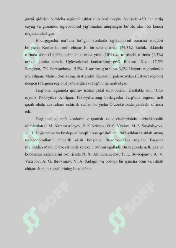 Zamonaviy neft konlaridagi ishlatiladigan qurilmalarning gaz bosimi qiymatlari 4