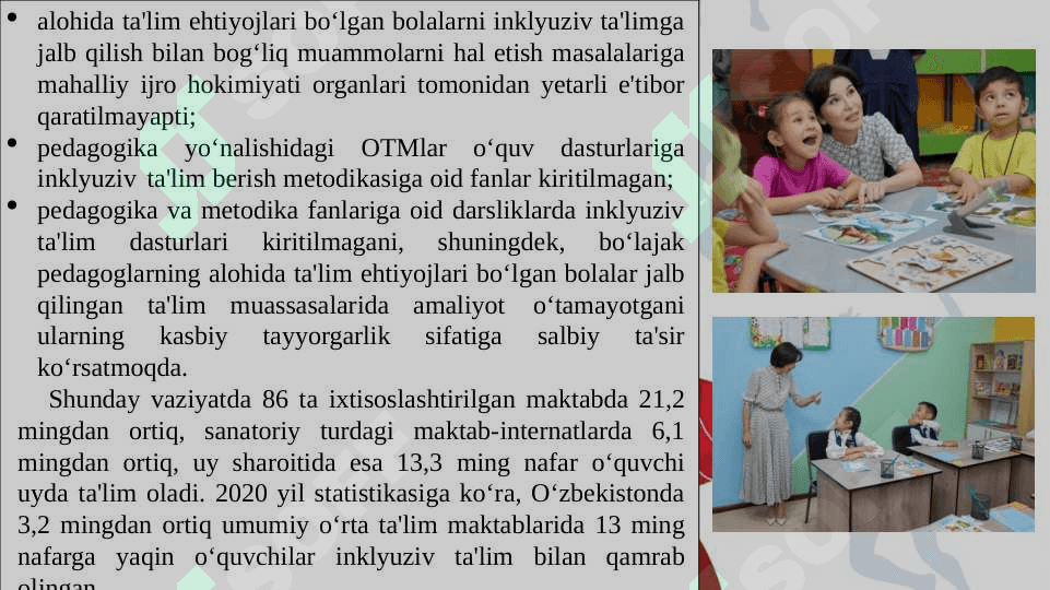 Chet elda alohida yordamga muhtoj bolalarning inklyuziv taʼlimi 7