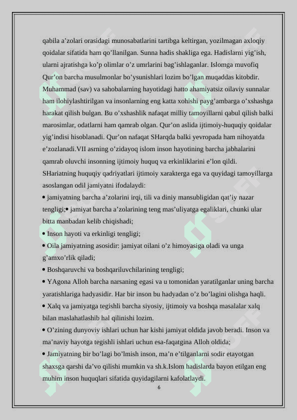 Hadislarda ijtimoiy-pedagogik fikrlarning yoritilishi 6