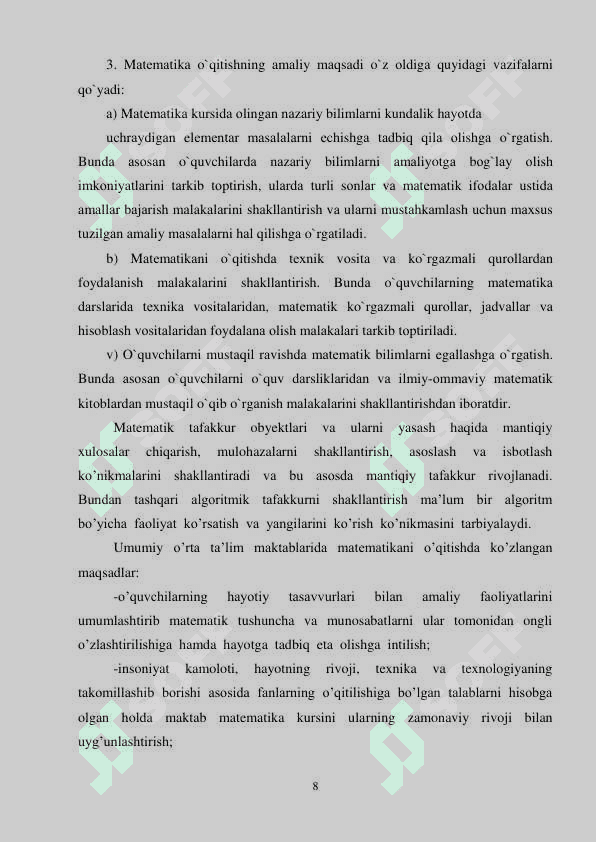 Maktabda  o'quvchilarni  matematik  isbotlashga   o'rgatish 8