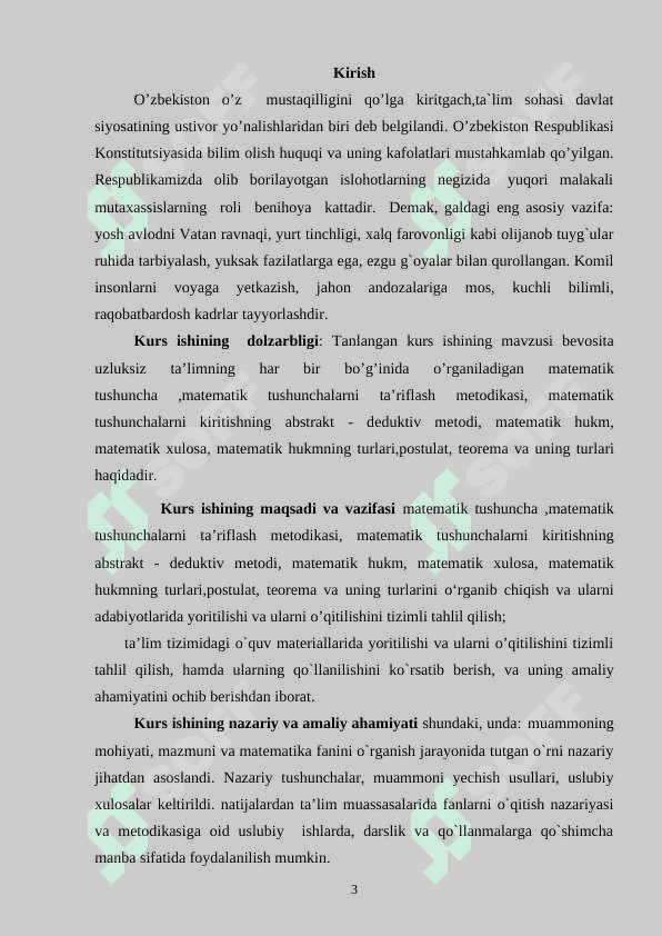 MATEMATIK HUKM. MATEMATIK XULOSA. MATEMATIK HUKMNING TURLARI 3