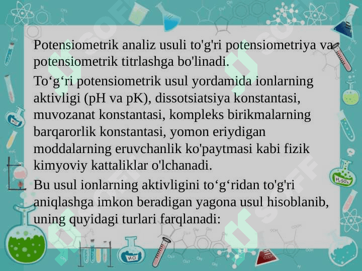 Potensiometrik titrlash 3
