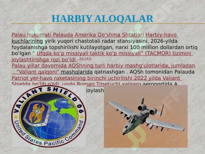 Palau Respublikasining bojxona siyosati tahlili 7