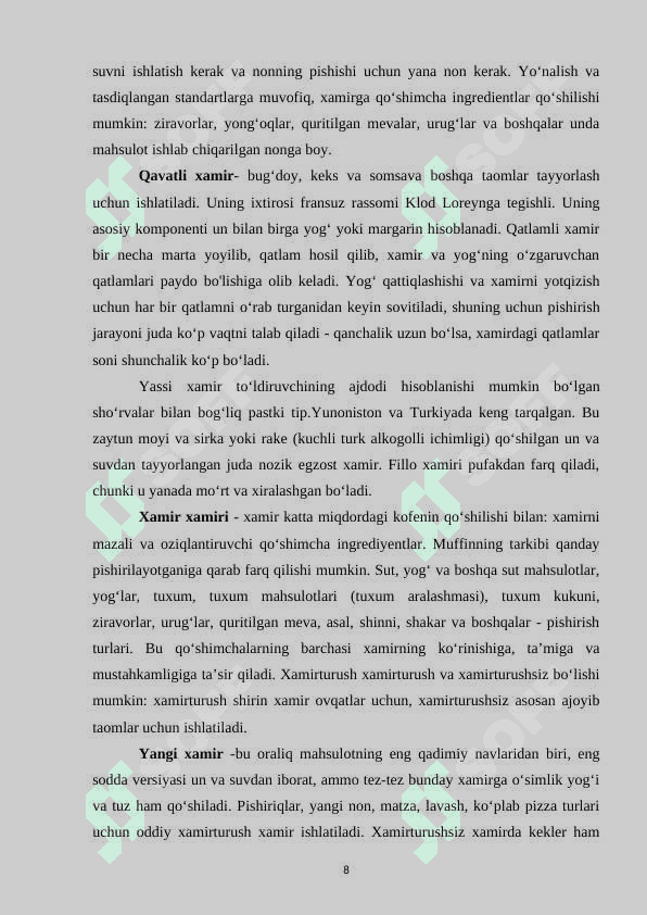 Xamirli taomlardan “besh barmoq” tayyorlash texnologiyasi 7