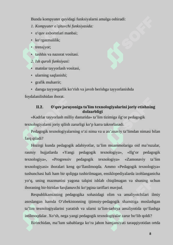 Kasb-hunar kollejlarida “Axborot xavfsizligini” o`qitish metodikasini ishlab chiqish 8