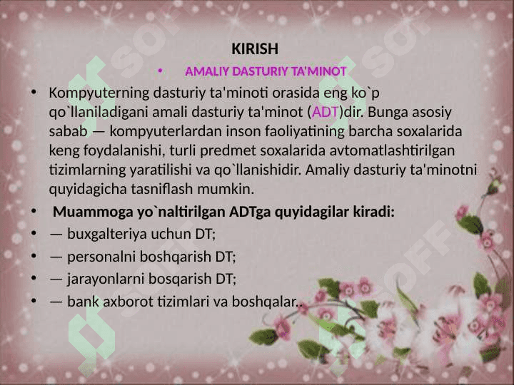 AMALIY  DASTURLASH  INTERFEYSI  POSIX  INTERFEYSI 3