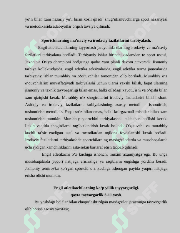 Yengil atletikada nazariy va ruhiy tayyorgarik xususiyatlari 7
