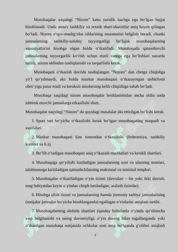 YOSH FUTBOLCHILARNI TAYYORLASHNING UZIGA XOS XUSUSIYATLARI VA UNING RIVOJLANISHI 7