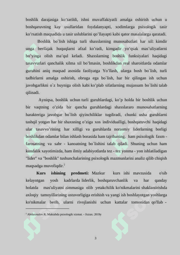 Sotsial tashkilotlar tizimida psixologik xizmatning o'rni 3