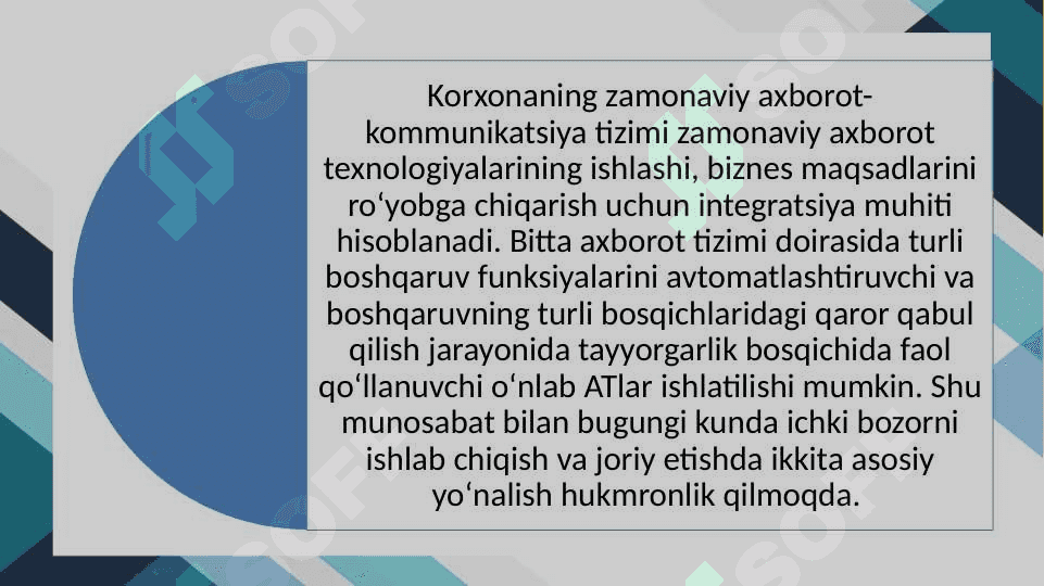 IQTISODIYOTDA AXBOROT TIZIMLARINING O‘ZARO INTEGRATSIYASI 2