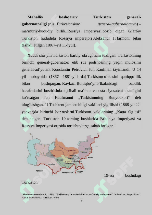 Turkiston general-gubermatorligi devonxonasi hujjatlari 4