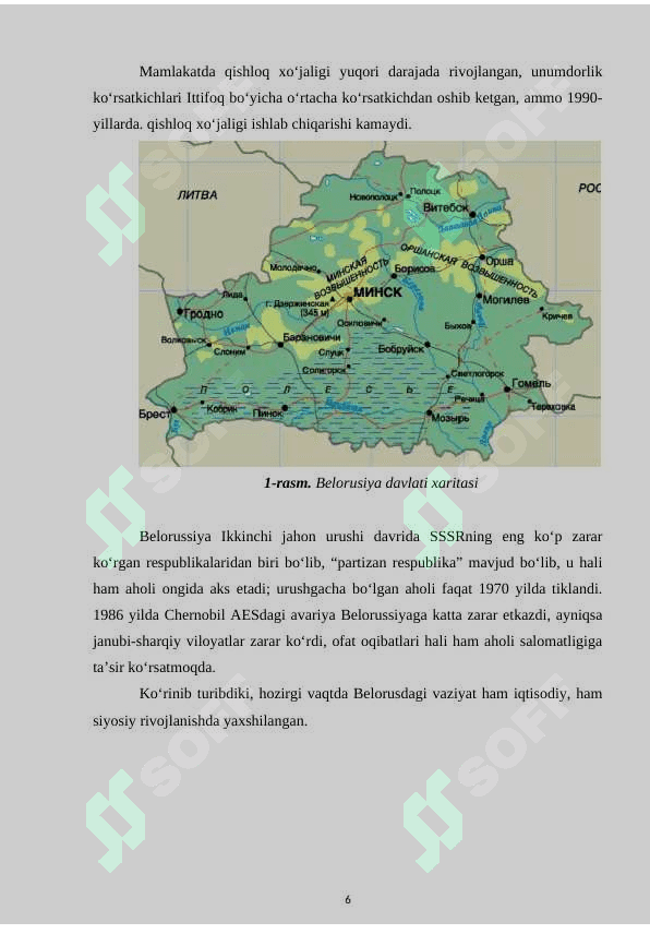 BELORUS DAVLATI GEOGRAFIYASI 6