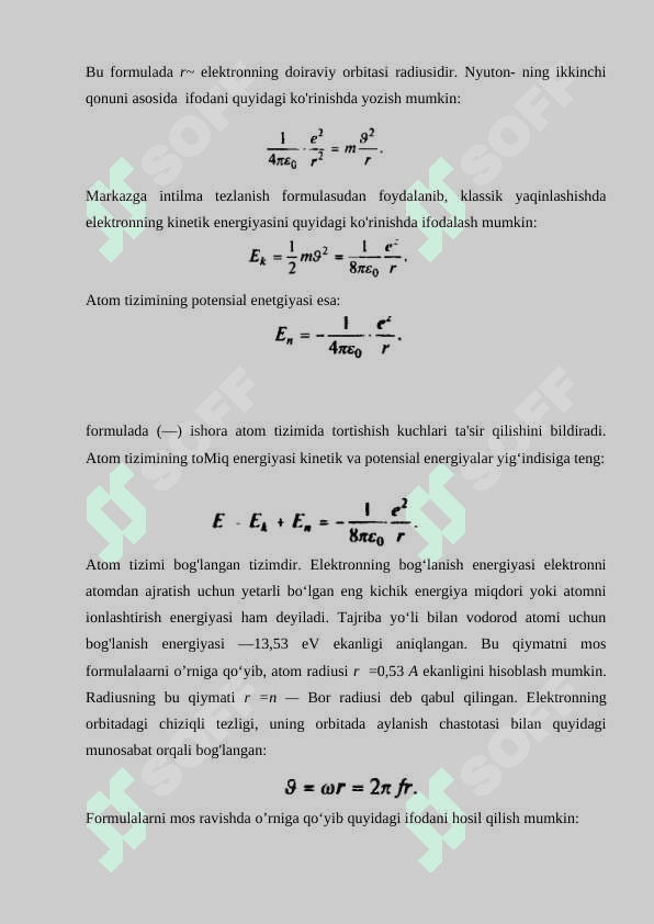 Atom tuzilishining modellari 8