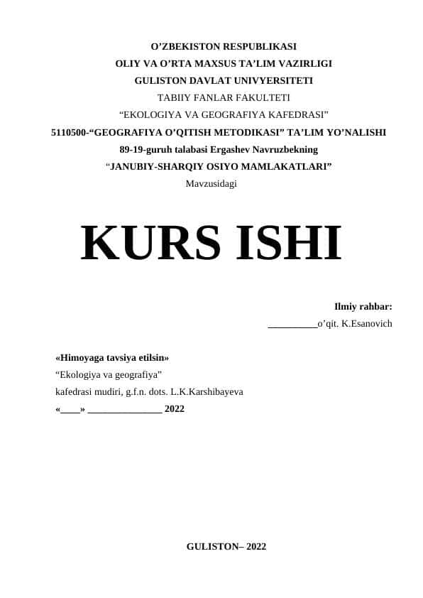 JANUBIY-SHARQIY OSIYO MAMLAKATLARI
