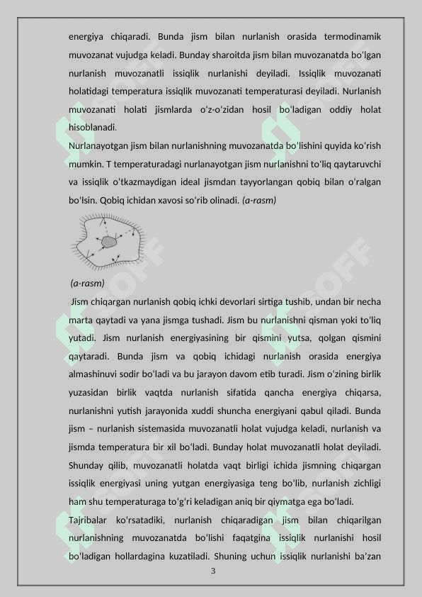 Issiqlik nurlanishi. Krixgof qonuni 3