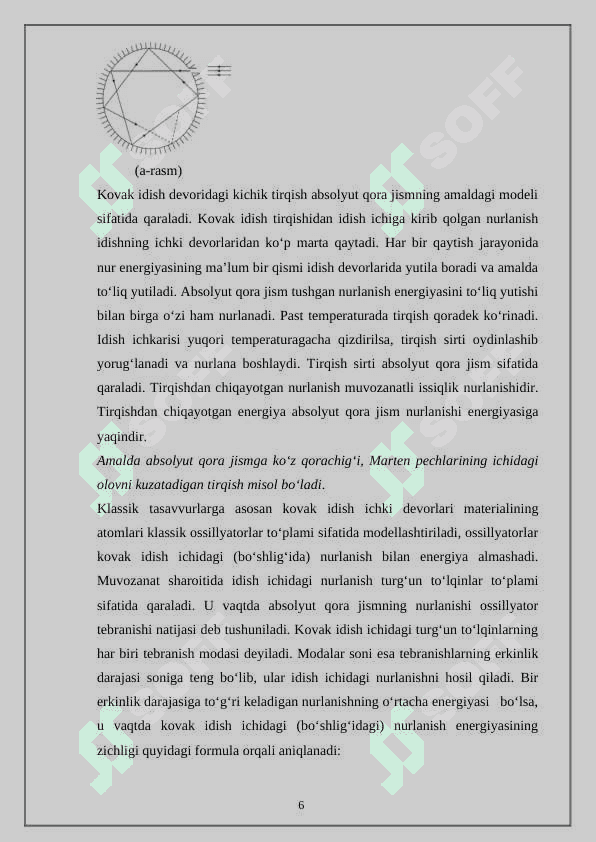 Issiqlik nurlanishi. Krixgof qonuni 6
