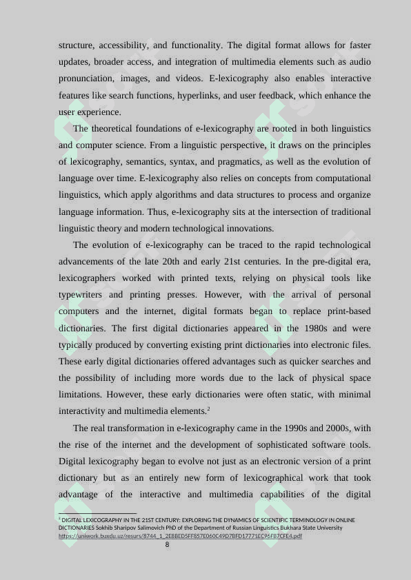 E-lexicography in the 21st centuary. Electronic lexicography in the 21st centuary 6