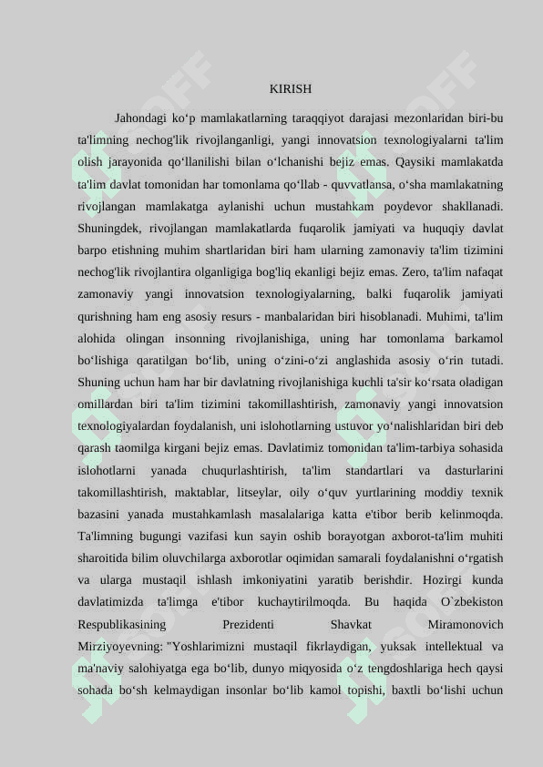 Test yaratuvchi dasturlar va ulardan foydalanish metodikasi 2