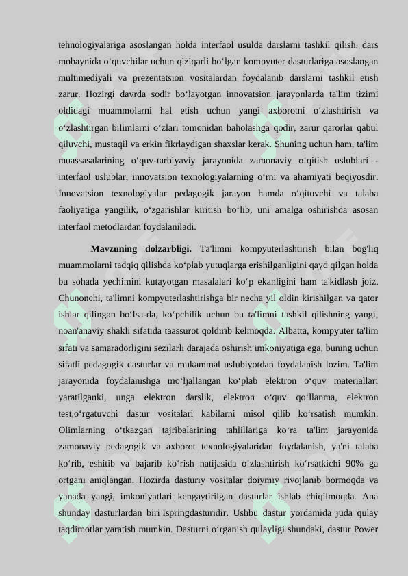 Test yaratuvchi dasturlar va ulardan foydalanish metodikasi 4