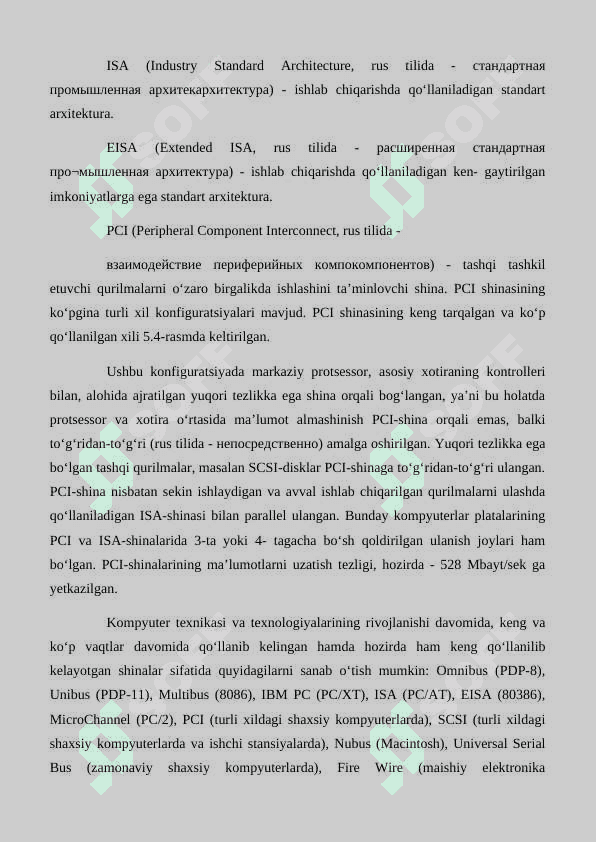 Kompyuterga maʼlumotlarni kiritish-chiqarish tizimlari portlar va ularning vazifalari 4