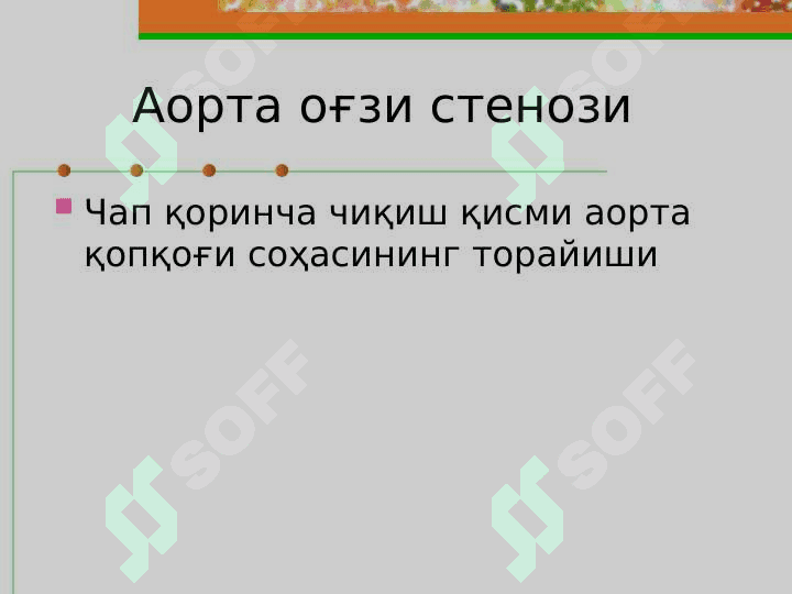 АОРТАЛ ИЛЛАТЛАР. 2