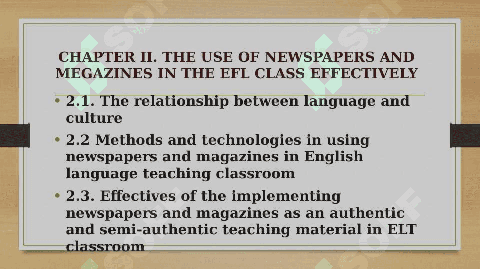 TEACHING CULTURE TO EFL STUDENTS THROUGH NEWSPAPERS AND MEGAZINES. 3