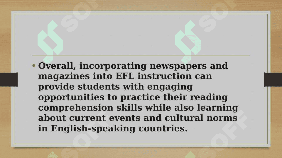 TEACHING CULTURE TO EFL STUDENTS THROUGH NEWSPAPERS AND MEGAZINES. 8