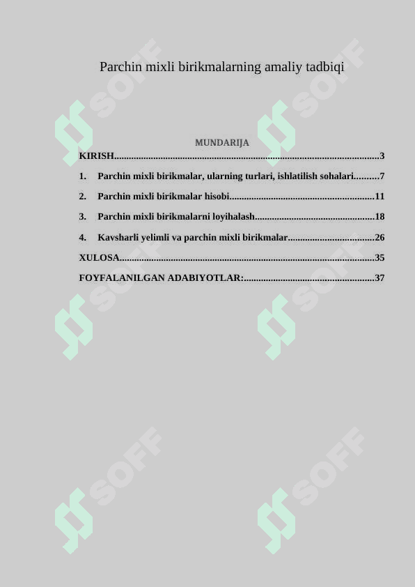 Parchin mixli birikmalarning amaliy tadbiqi 2
