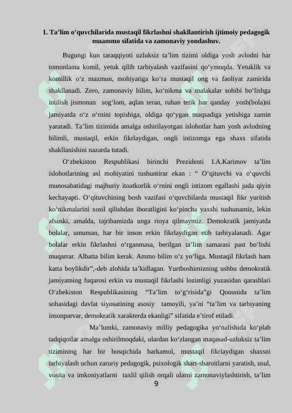 TALABALARNI AXLOQIY RUXDA TARBIYALASH 8