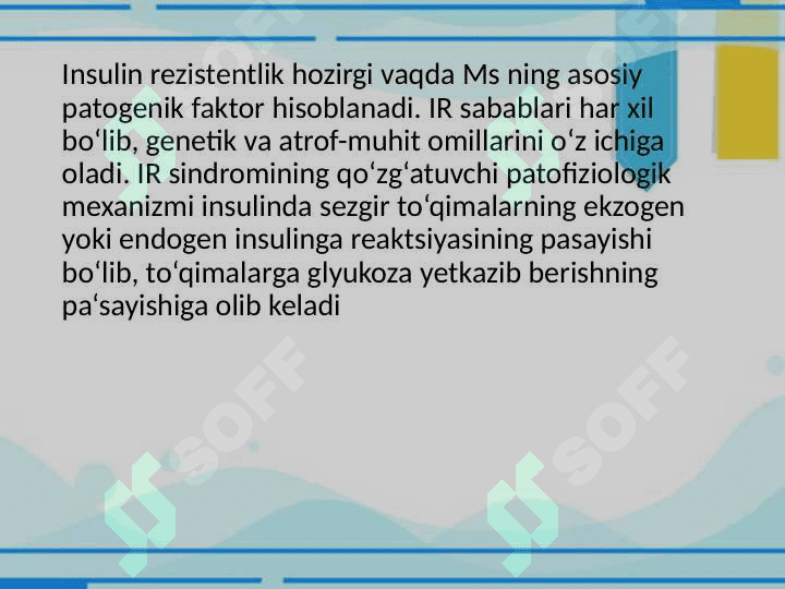 Metabolik sindrom. Bariatriya 3