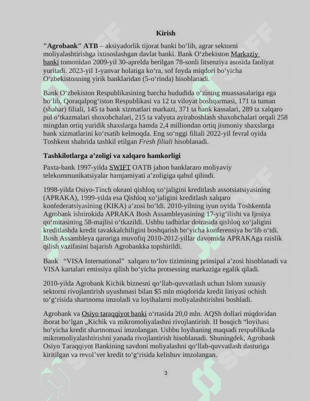 Agrobank bitiruv oldi hisoboti 2