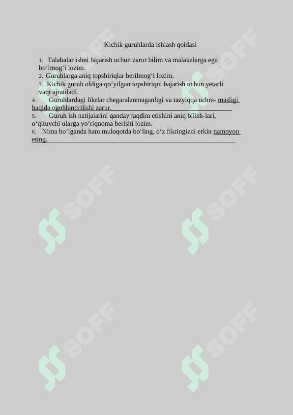 Determinantlar va ularning xossalari. Matritsalar ko`paytmasining determinant. 8