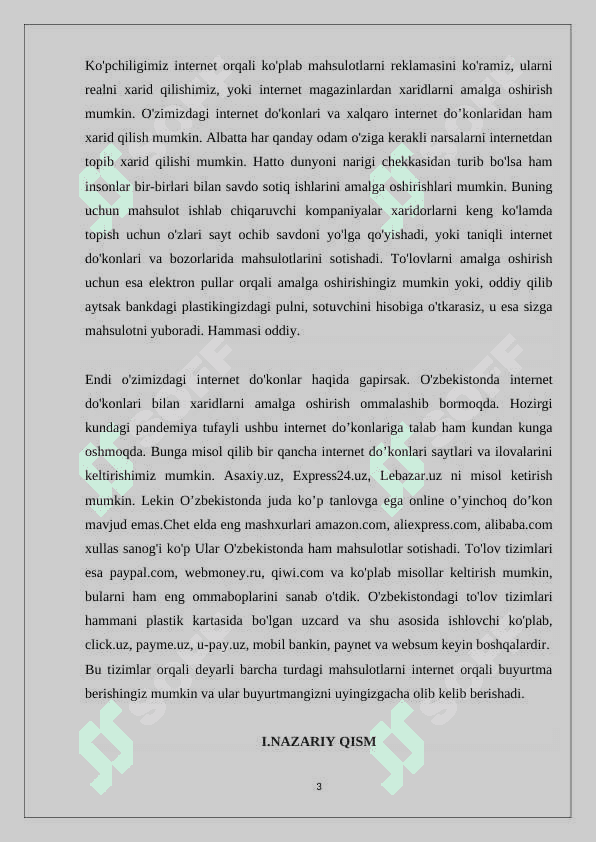 "Bolalar dunyosi" online do’koni uchun semantik asosiy sayt yaratish. 3