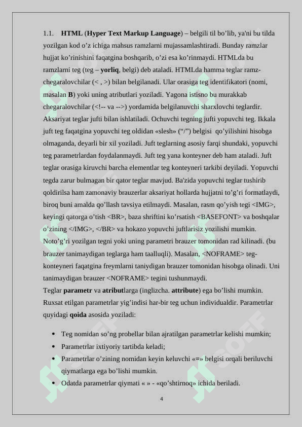 "Bolalar dunyosi" online do’koni uchun semantik asosiy sayt yaratish. 4